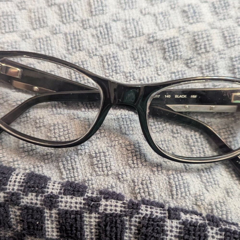 Pomy Eyewear 116 Black Eyeglasses Prescription RX Frame 53-17-140